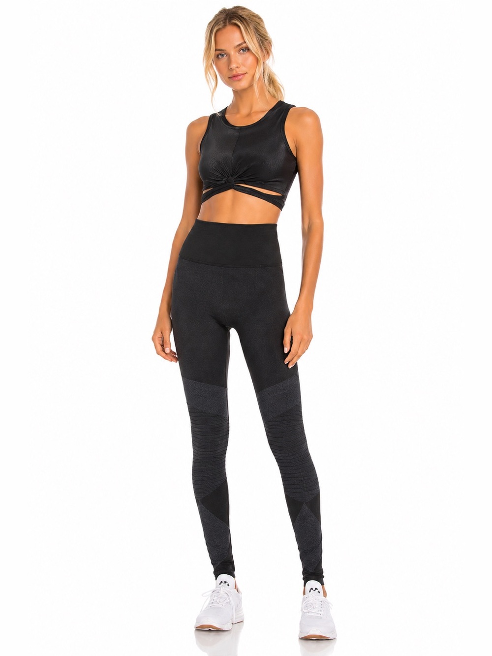Spanx Look At Me Now Moto Leggings Very Black High Waist Size M NWT
